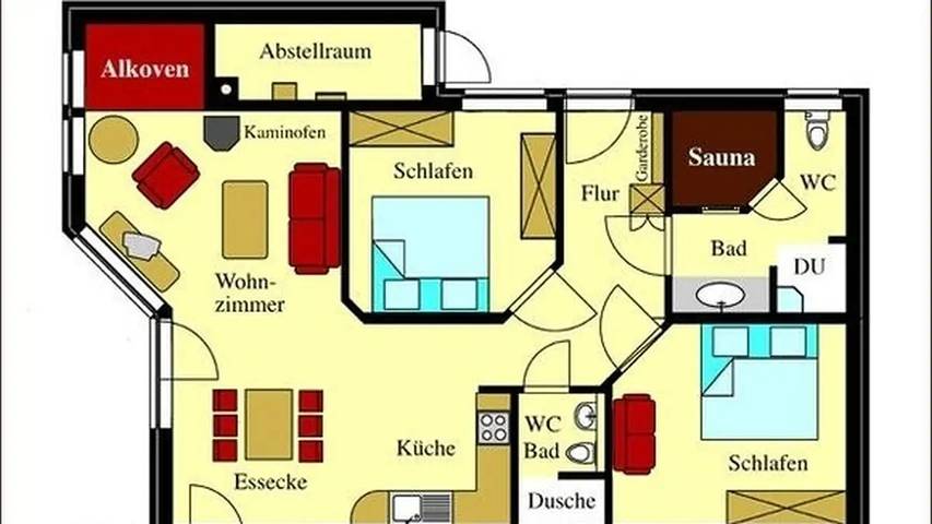 Ferienhaus für 5 Personen, mit Terrasse und Sauna sowie Garten, mit Haustier in Bojendorf - 2