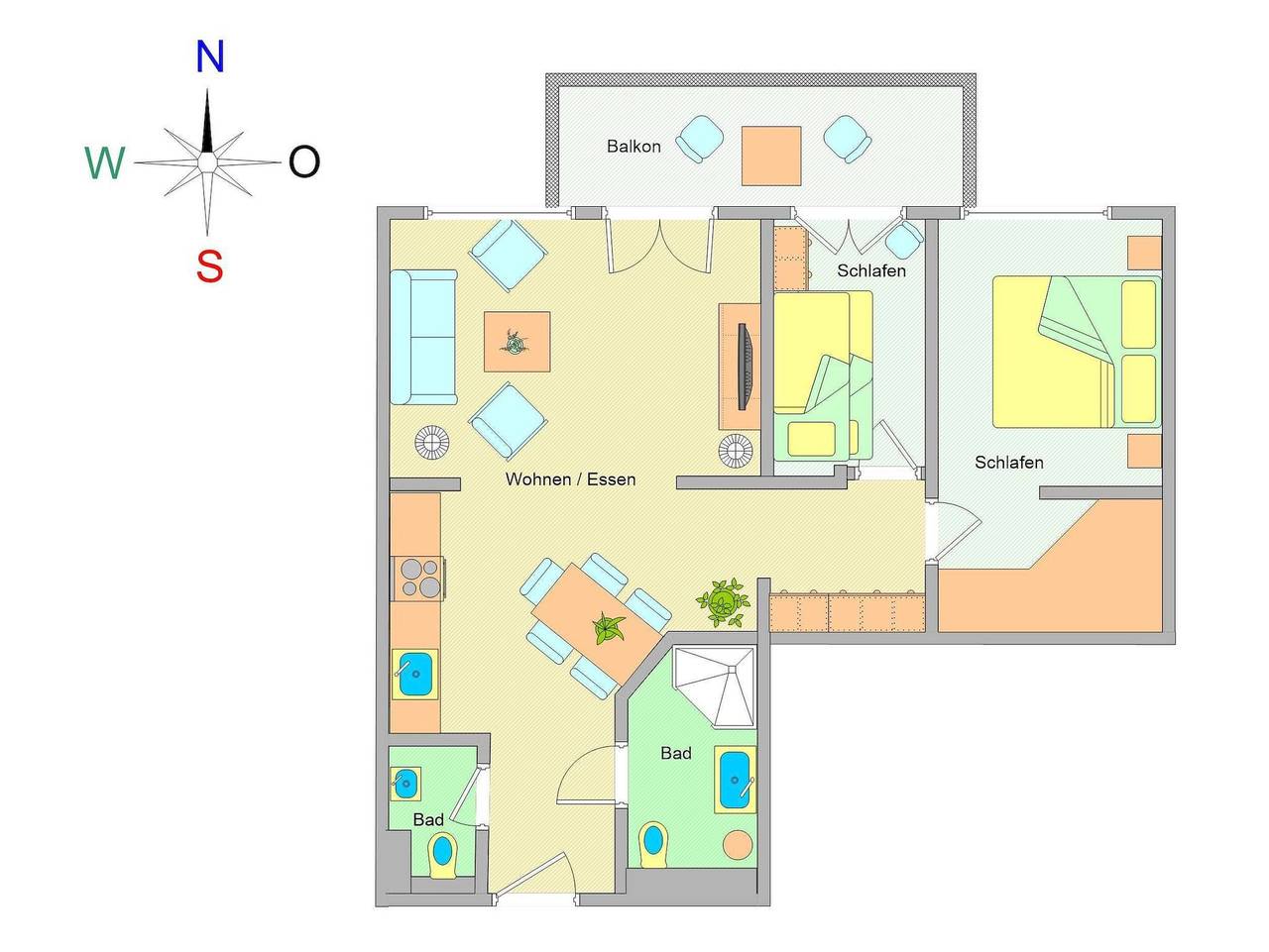 Ganze Ferienwohnung, Dünenschloss Whg. 39 - Dünenschloss Whg. 39 in Ostseebad Kühlungsborn, Kühlungsborn