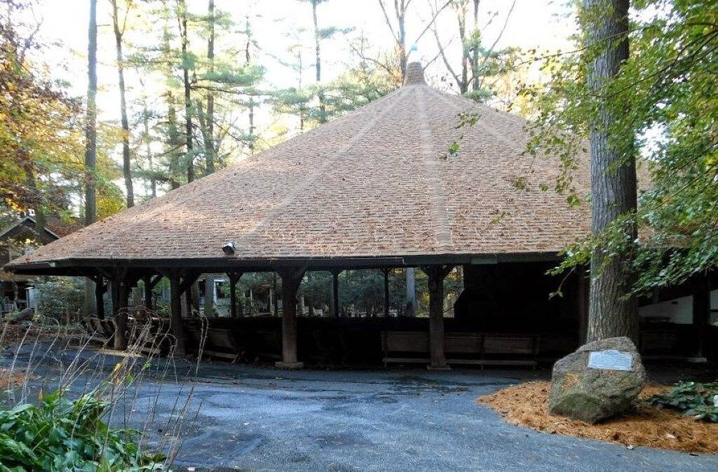 Original-Campmeeting Haus mit geräumigen Wrap-around proch in Mount Gretna Heights, Lebanon County