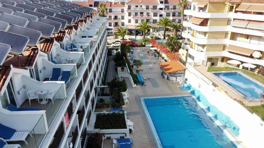 Appartamento per 2 persone, con balcone e piscina nonché panorama in Puerto de la Cruz