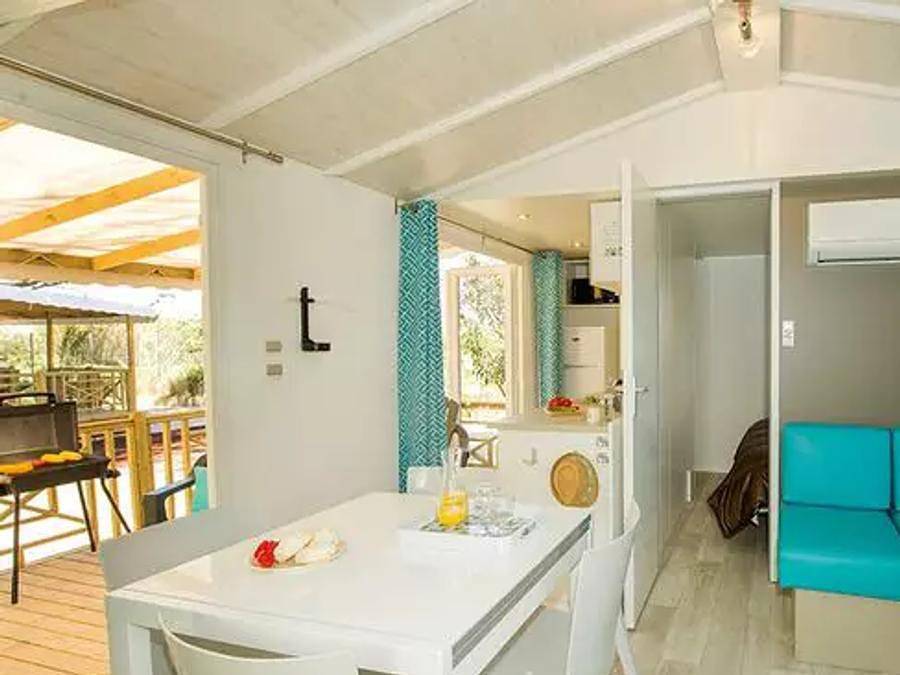 Camping Costa de Caparica - Mobilhome 6 personas - Confort | 3 Dormitorios | 6 Pers | Terraza elevada | Aire acondicionado in Halbinsel von Setúbal