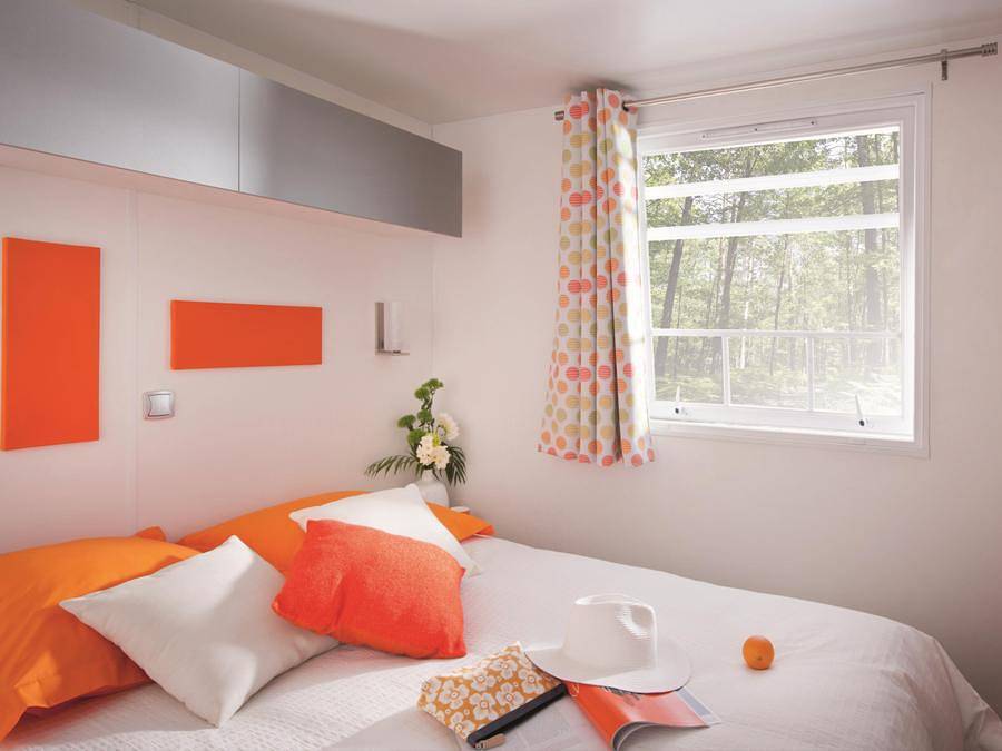 Flower Camping La Plage - Mobilheim 6 personen - Mobilheim Standard 31m² (3 Zimmer) + Tv + integrierte überdachte Terrasse von 9m² 6 Pers. in Treignac, Tulle und Umgebung