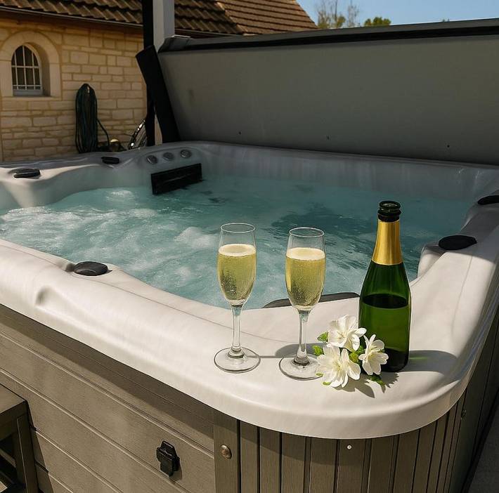 Location de vacances pour 12 personnes, avec Jacuzzi ainsi que Terrasse et Jardin à Corgengoux