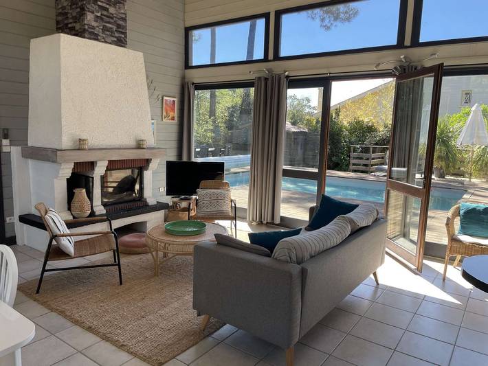 Apartamento vacacional entero, Family villa 12 pers. – Pool & nature – Lacanau Océan in Lacanau Ocean, Lacanau