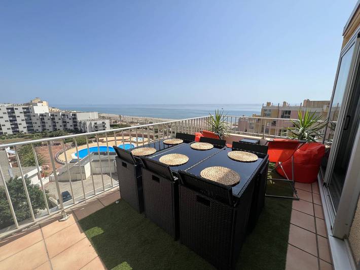 Appartement de vacances pour 6 personnes, avec Balcon et Terrasse