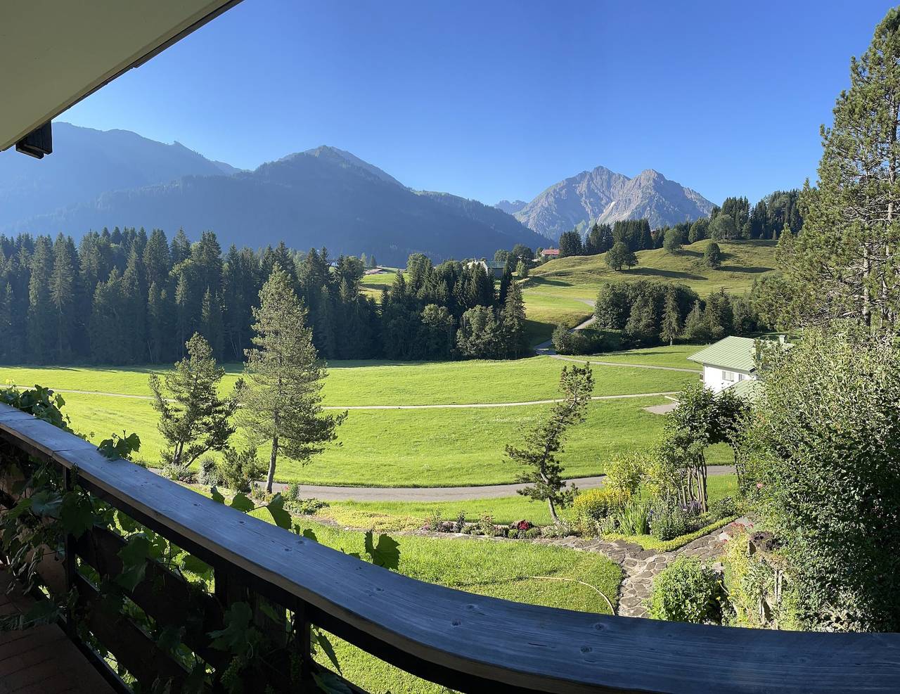 Entire apartment, Holiday Apartment Fewo 1 am Auweg with Mountain View, Shared Garden & Wi-Fi in Hirschegg Kleinwalsertal, Mittelberg