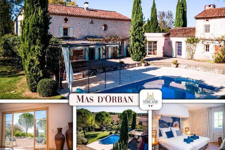 Maison de vacances pour 10 personnes, avec piscine ainsi que jardin et terrasse - 1
