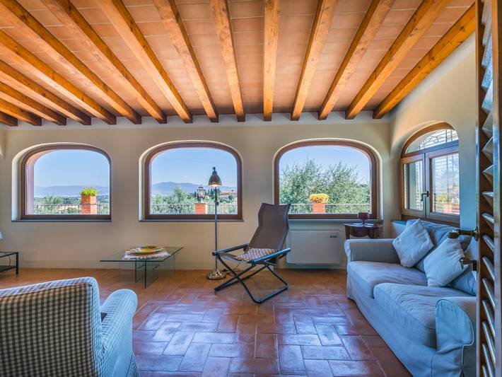 Location de vacances pour 5 personnes, avec terrasse ainsi que vue et jardin à Impruneta - 3