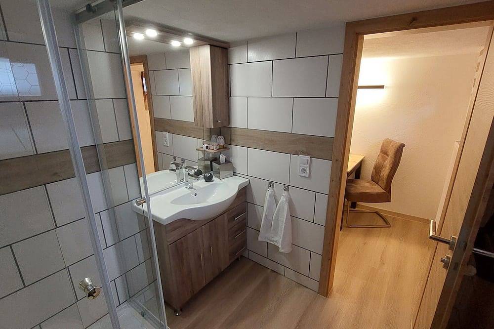 Ganze Wohnung, Economy-Apartment Souterrain (22qm) mit Küche, Smart-Tv und Regendusche in Selb, Oberfranken