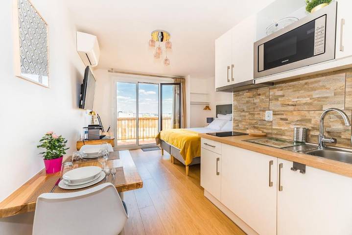 Gîte pour 3 personnes, avec balcon et vue à Le Kremlin-Bicêtre