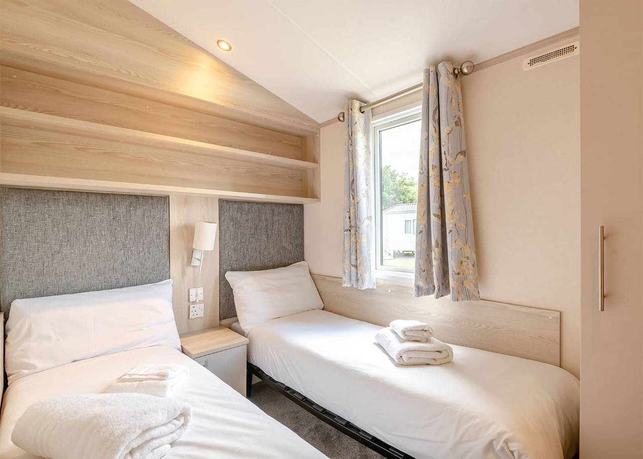 Gold Caravan with parking in Skegness, Lincolnshire