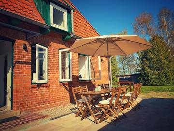 Ferienhaus für 8 Personen, mit Terrasse und Garten, kinderfreundlich in Riepsdorf