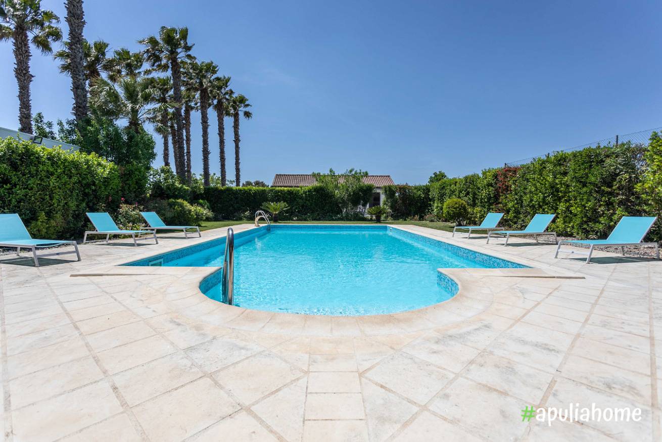 Villa Pompea con piscina, piano terra in Casarano, Golf von Tarent