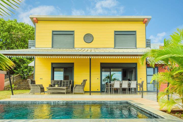 Villa « Pay d'Or » : logement 4 étoiles, vue mer, climatisation, piscine et confort à Saint-Leu in Saint-Leu, Île de la Réunion