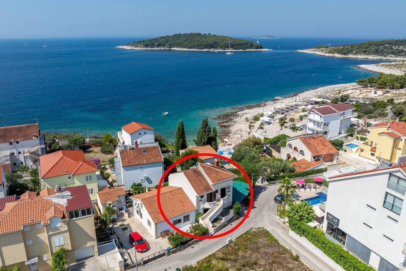 Ganze Wohnung, Studio Appartement am Strand Zecevo Rtic, Rogoznica As-10334-a in Rogoznica, Šibenik-Knin