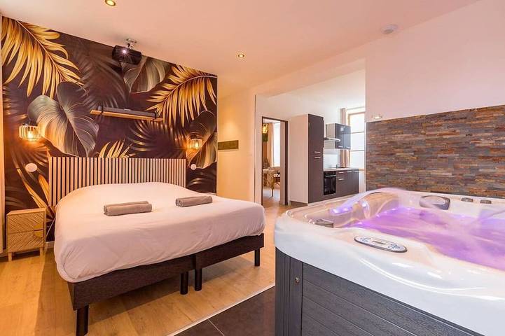 Ganze Wohnung, L'essentiel appartement avec Jacuzzi et Sauna in Le Creusot, Autun und Umgebung