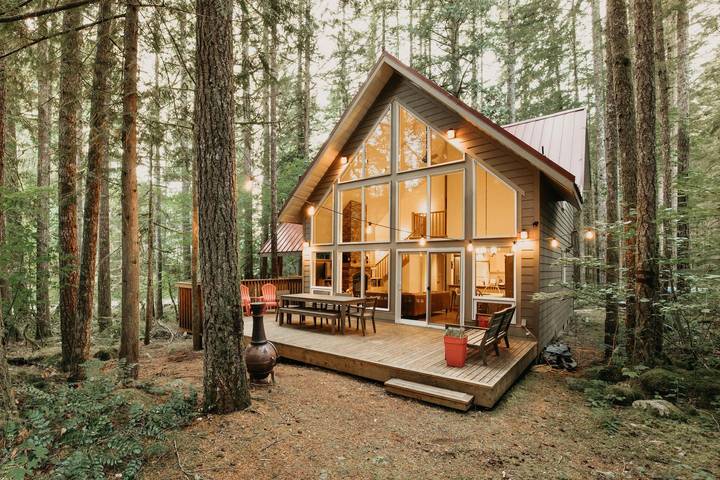 Vacation rental for 8 people, with view in North Cascades National Park