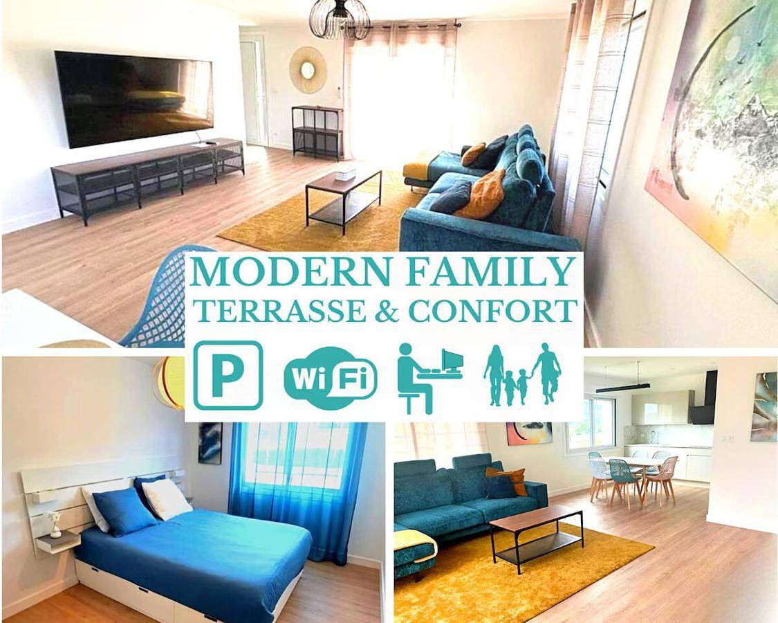 Appartement entier, Modern family with Pilat view - Ac and Parking New in Saint-Clair-du-Rhône, Région de Vienne