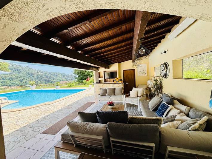 Villa pour 7 personnes, avec piscine ainsi que vue et jardin à Menton - 3