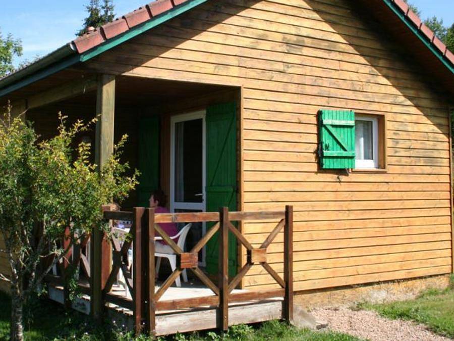 Camping Le Saint Eloy - Chalet 4 persons in Saint-Germain-l'Herm, Livradois-Forez Regional Nature Park