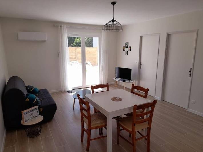 Appartement de vacances pour 4 personnes, avec jardin