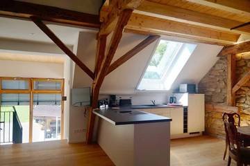 Gîte pour 5 personnes, avec balcon et jardin dans Oberrimsingen