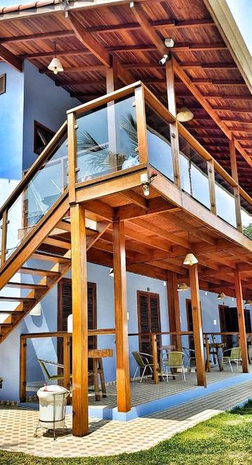 Chambre d’hôte pour 3 personnes, avec balcon ainsi que vue et jardin dans Trindade