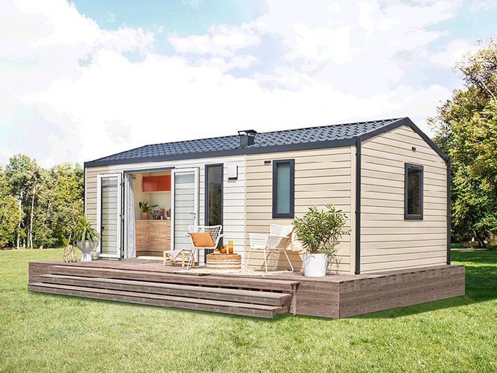 Camping l'Hermitage des Dunes - Mobilheim 4 personen - *** Neuheit 2024 *** Bahia 2 Schlafzimmer, 4 Personen in Les Moutiers-en-Retz, Côte de Jade