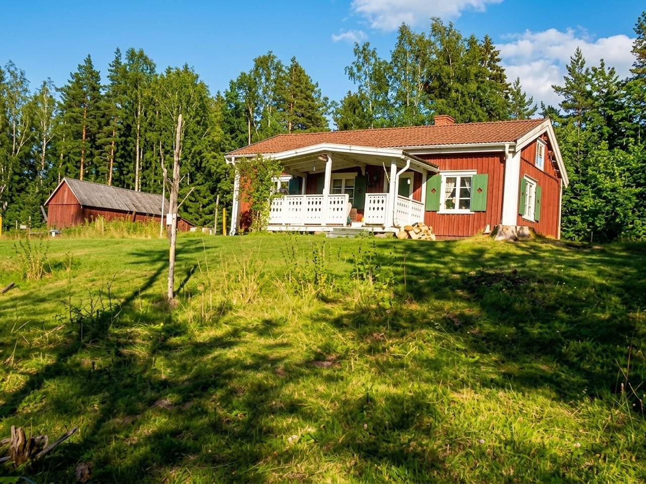 Eine Naturperle mit Boot und Sauna in Säffle, Vänern