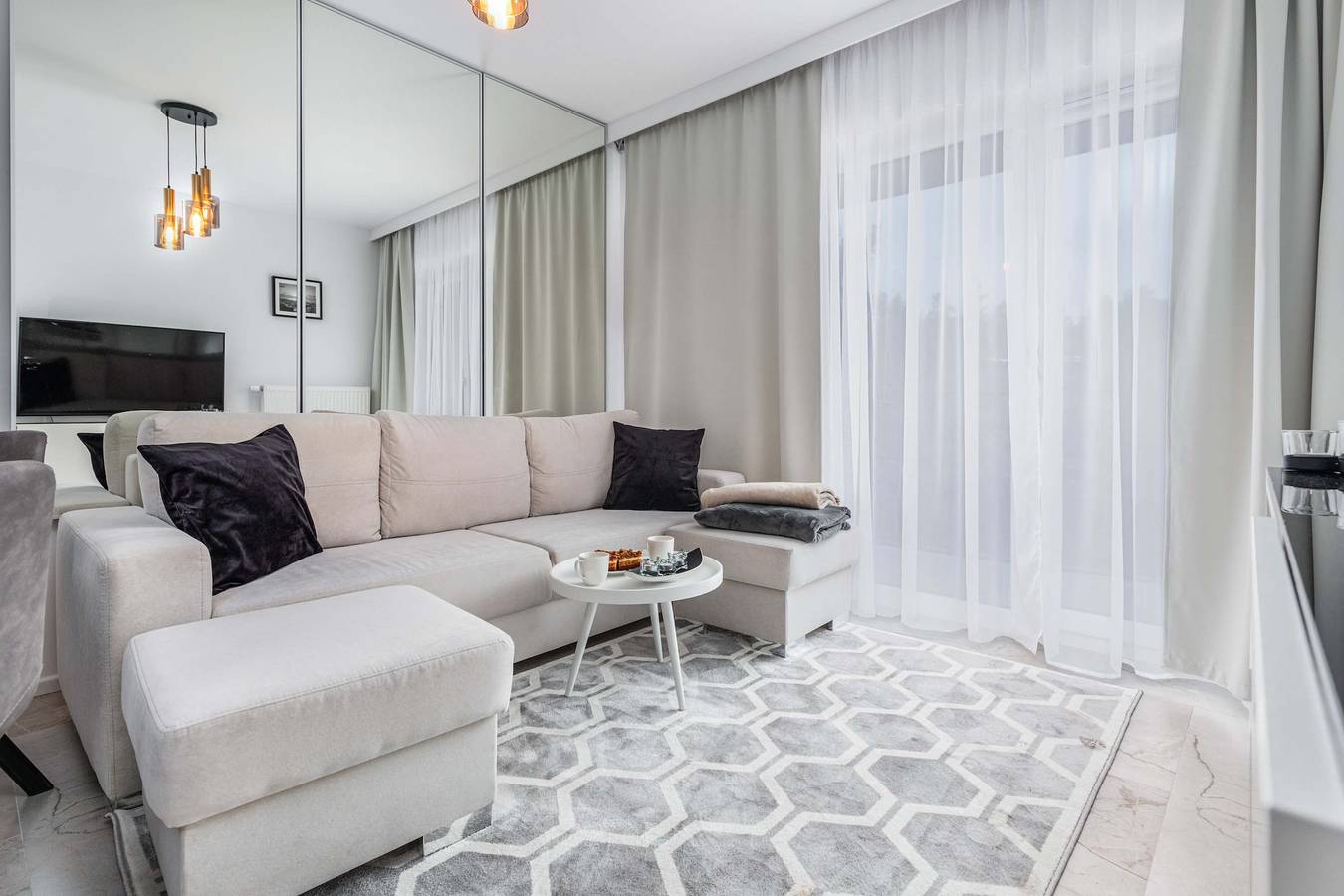 Ganze Wohnung, Ferienwohnung für 4 Personen mit Balkon/Terrasse in Międzywodzie, Wollin