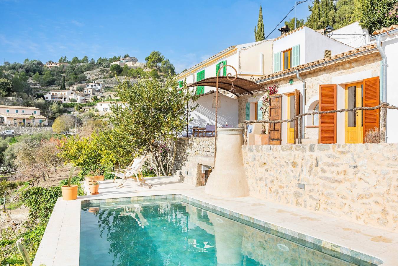 Maison rurale 'Can Titina' avec vue mer, piscine privée et Wi-Fi in Galilea, Puigpunyent