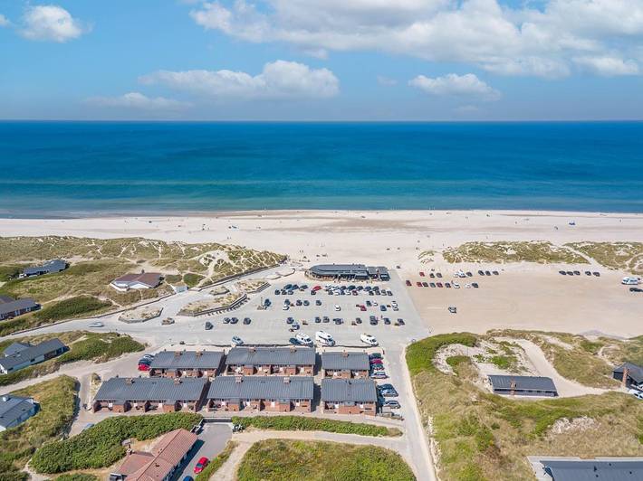 Ferienhaus mit Meerblick für 5 Personen, mit Ausblick in Henne Strand