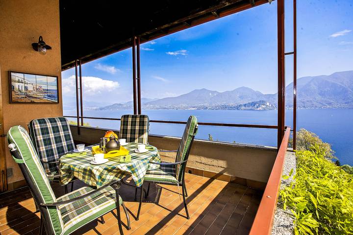 Ferienwohnung für 4 Personen, mit Balkon und Garten sowie Ausblick und Seeblick in Lago Maggiore (Piemont) - 4