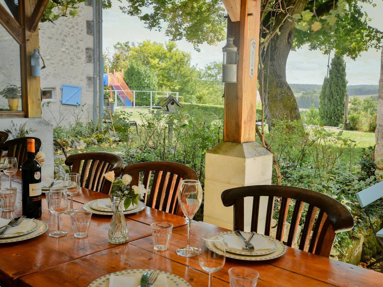 Maison familiale avec piscine privé et toboggan in Lusignac, Périgord Vert
