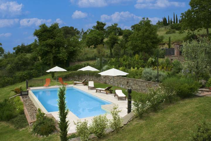Villa für 6 Personen mit Terrasse in Cortona, Arezzo Provinz