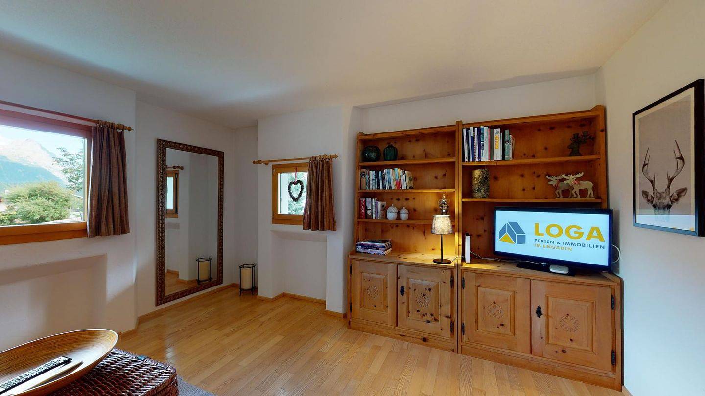 Appartement entier, Appartement de vacances pour 2 personnes avec jardin in Celerina, Saint-Moritz