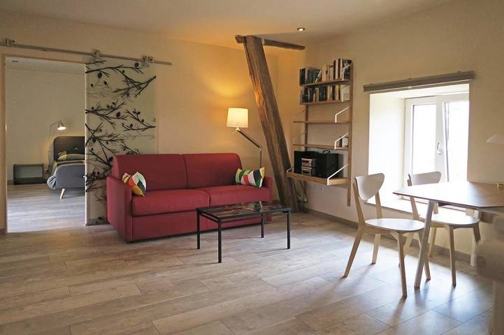 Maison de vacances pour 3 personnes, avec Balcon et Terrasse ainsi que Jardin et Vue