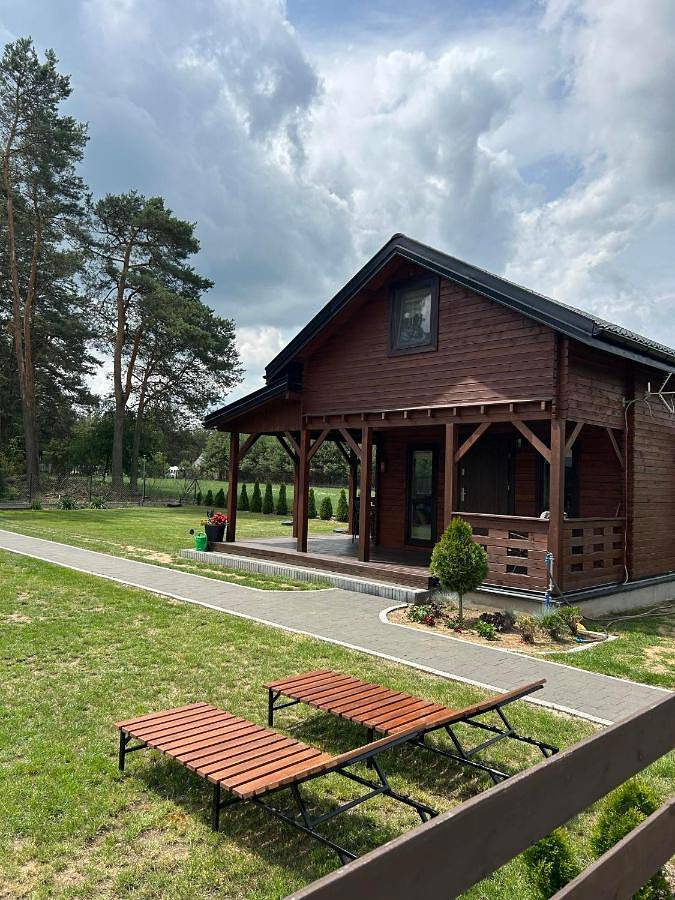 Domek letniskowy dla 6 osób, z Jacuzzi i Taras oraz Ogród i Sauna w Mazowsze