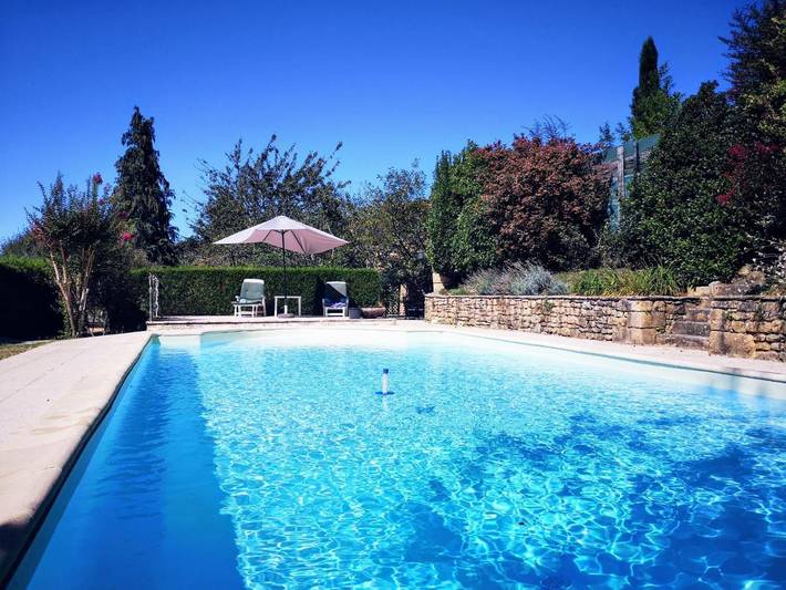 Location de vacances pour 9 personnes, avec vue ainsi que piscine et jardin à Saint-André-d'Allas - 2