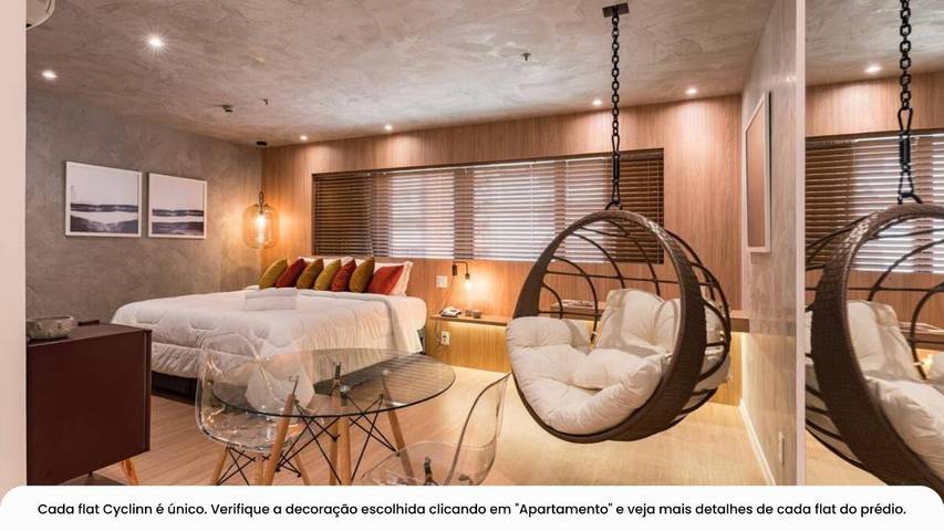Casas e apartamentos de temporada para 2 pessoas, com vista e terraço e ainda piscina and sauna em Itaim Bibi