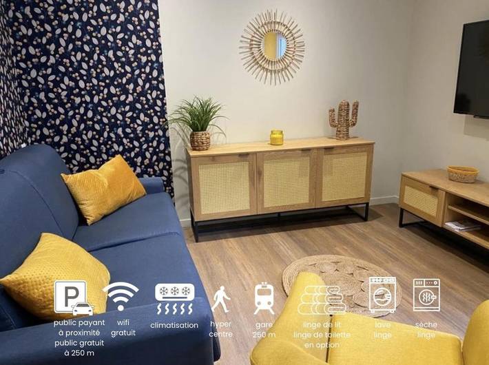 Appartement de vacances pour 2 personnes, avec Terrasse et Vue