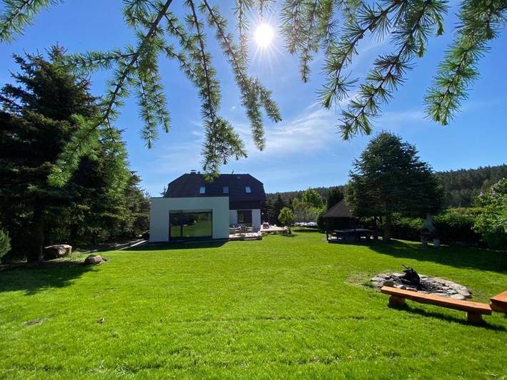 Ferienhaus für 11 Personen, mit Balkon und Terrasse sowie Garten und Sauna