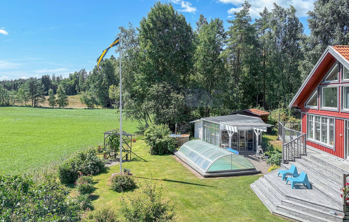Ferienhaus für 6 Personen mit Ausblick in Vargarda, Västergötland