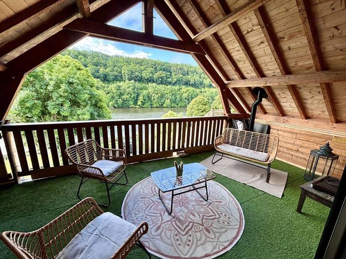 Appartement de vacances pour 5 personnes, avec Balcon ainsi que Terrasse et Vue