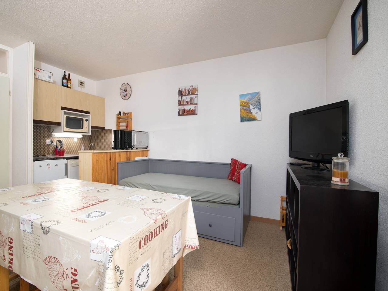 Ganzes Studio, Les 4 saisons N°13 - St6C in La Foux d'Allos, Allos