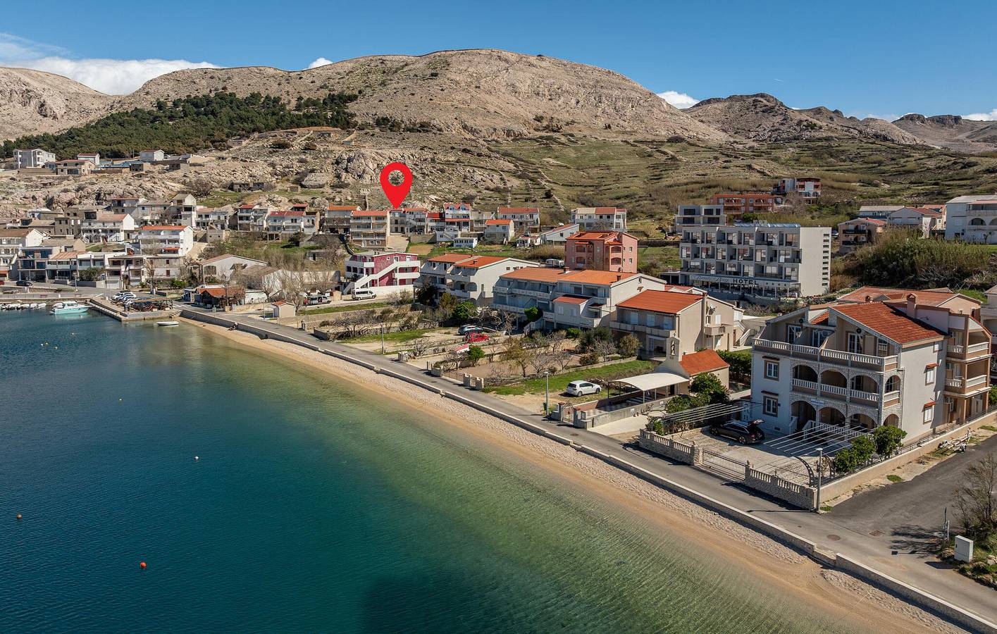 Ganze Ferienwohnung, Gemütliche Unterkunft, 2 km vom Strand von Beritnica entfernt: WLAN, Klimaanlage und Terrasse in Metajna, Pag