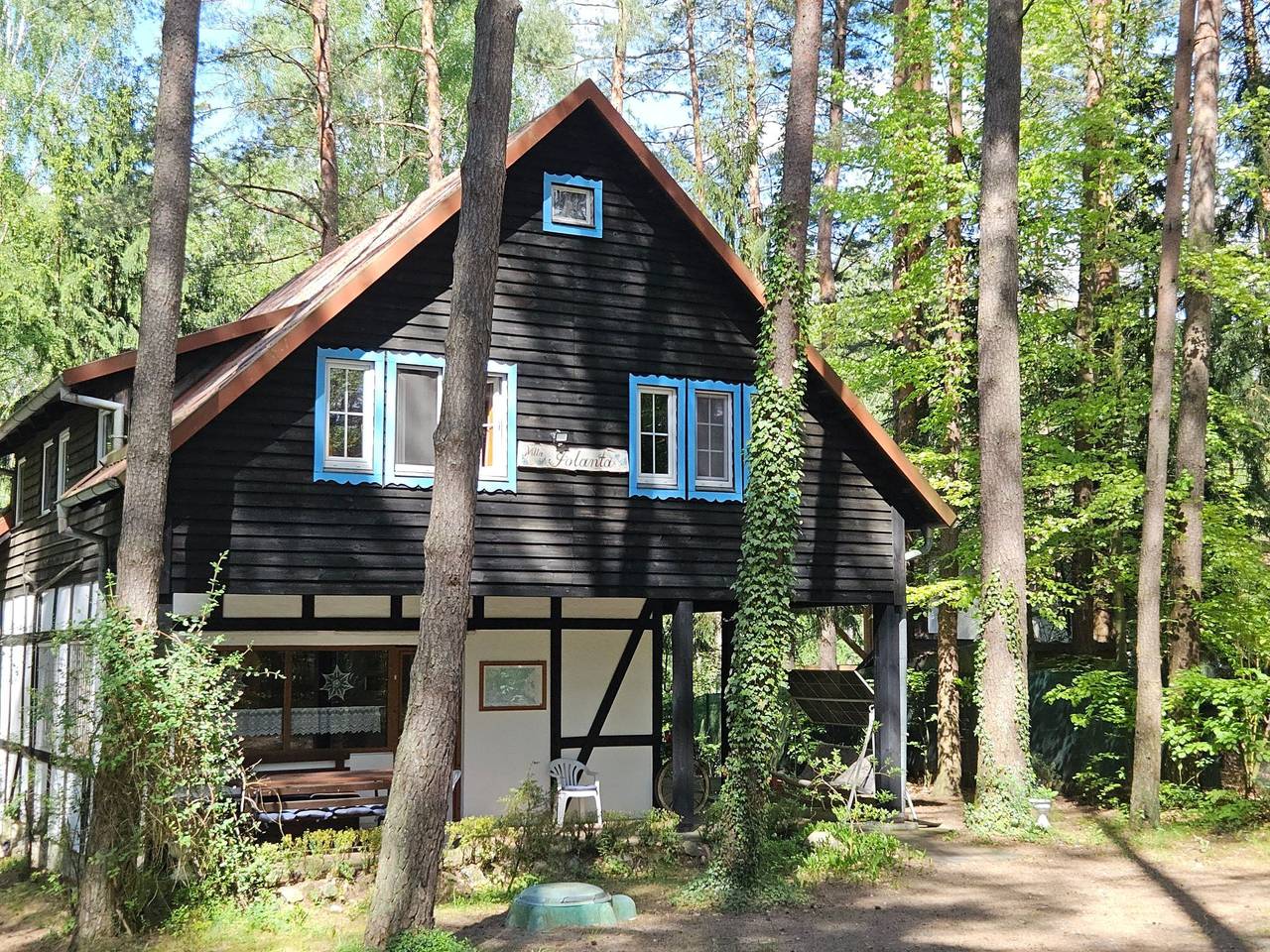 Ferienvilla "Villa Jolanta" mit Sauna in Powiat d'Olsztyn