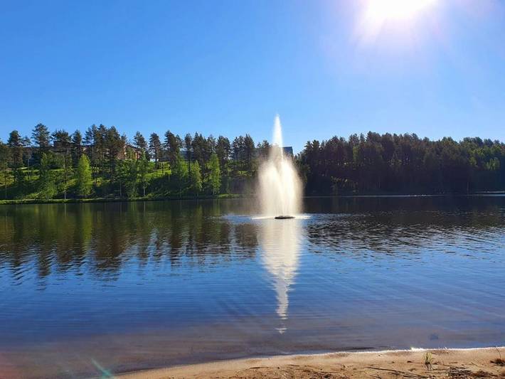 Camping für 4 Personen, mit Terrasse und Garten sowie Sauna und Seeblick in Finnland