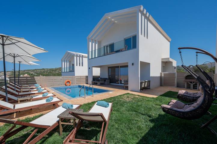 Ferienhaus für 8 Personen, mit Garten und Meerblick in Rethymnon