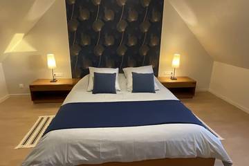 Gîte pour 5 personnes, avec terrasse et jardin à Le Val-Saint-Père